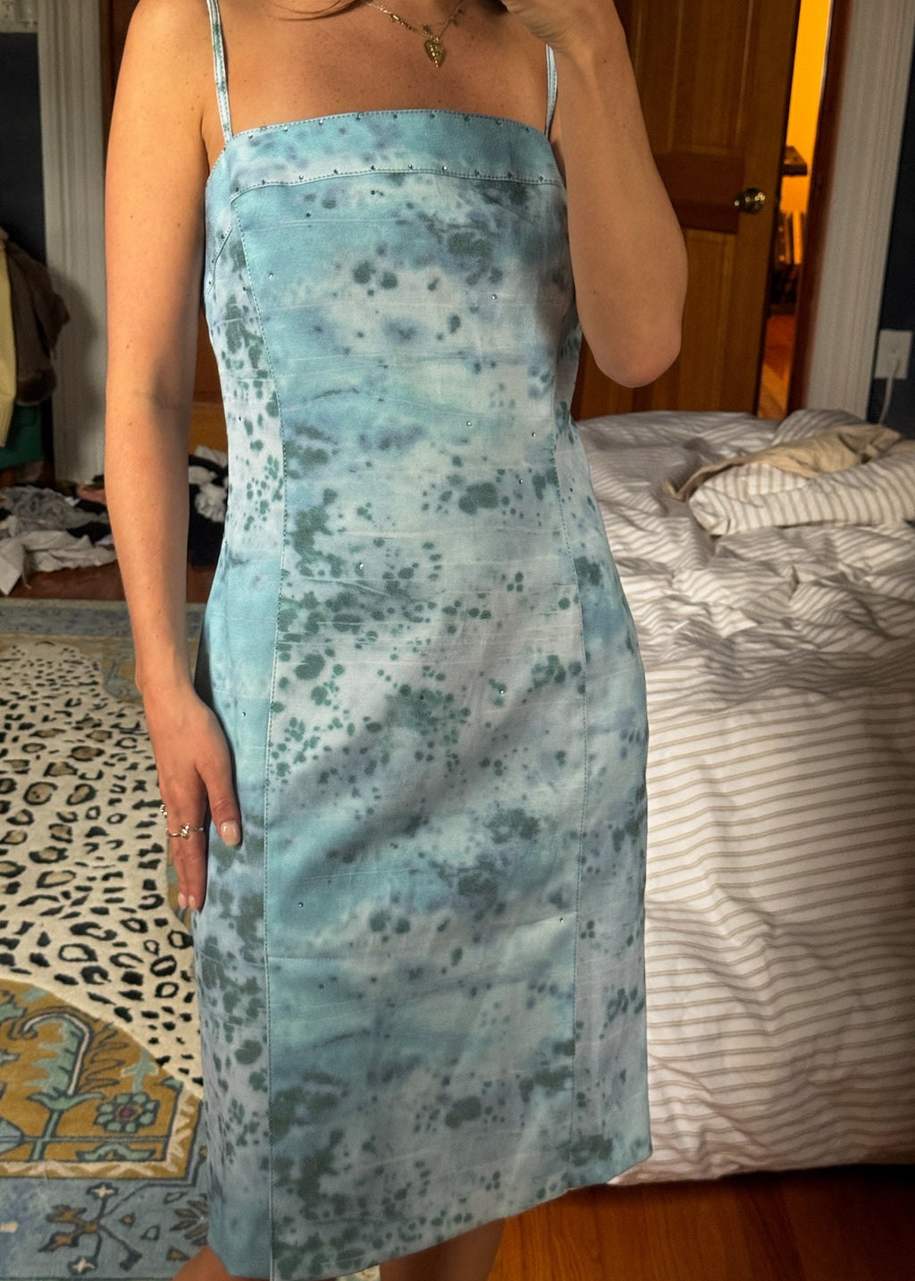 alberto makali | blue midi dress