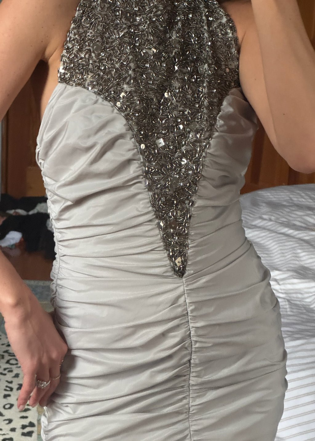 nicole bakti | halterneck midi dress