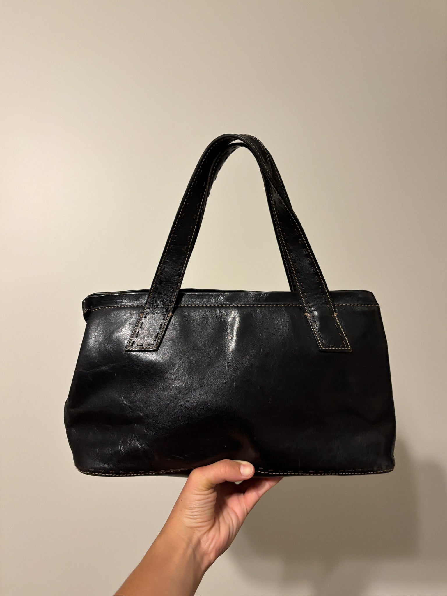 fossil | 100% leather shoulder bag