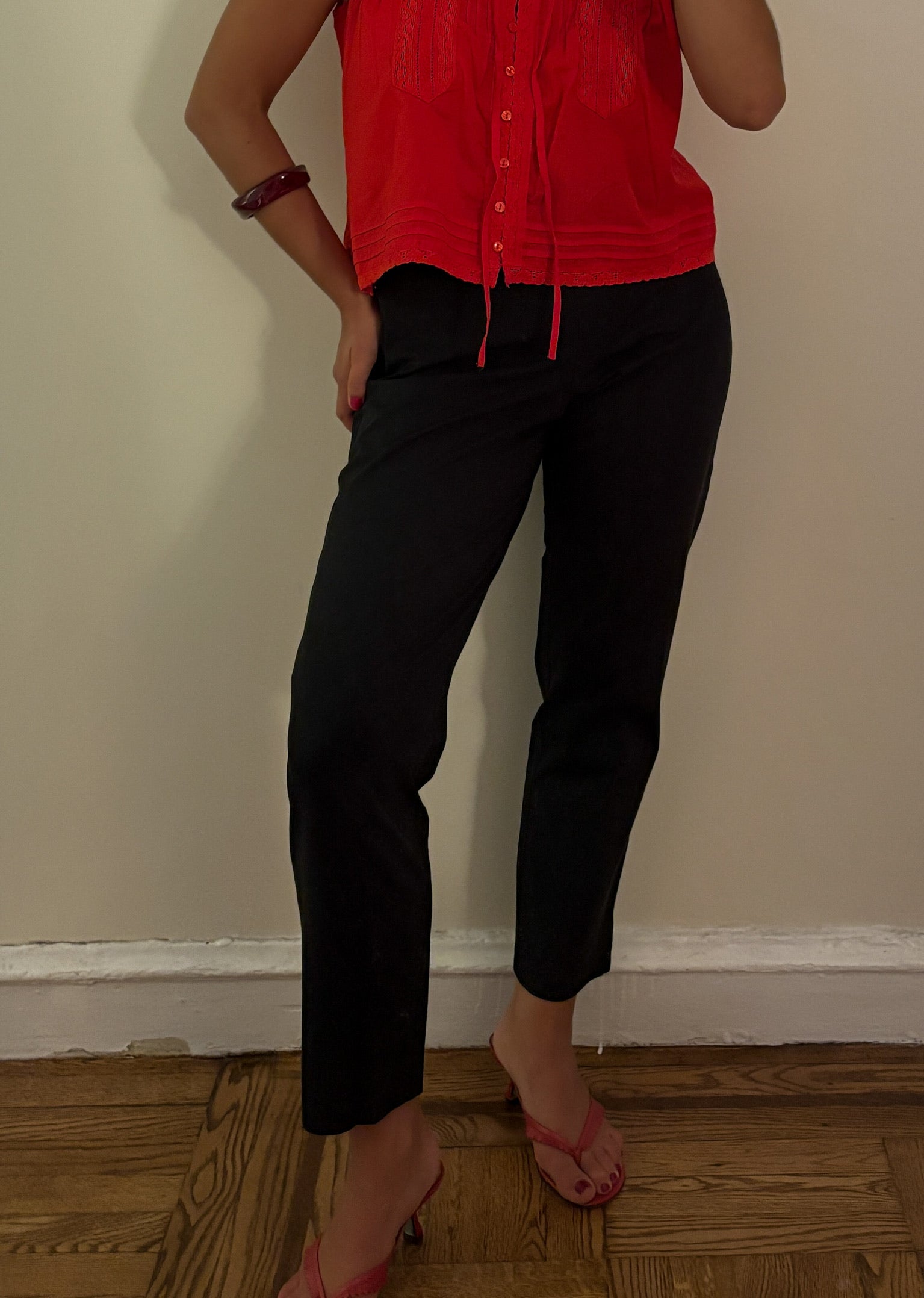 eileen fisher | 100% cotton black capris
