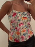 blumarine | floral tank