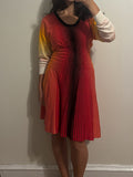 sonia rykiel | 100% silk orange dress