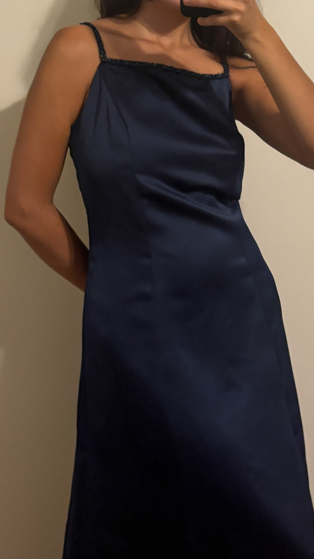 vivian dessy diamond | navy gown