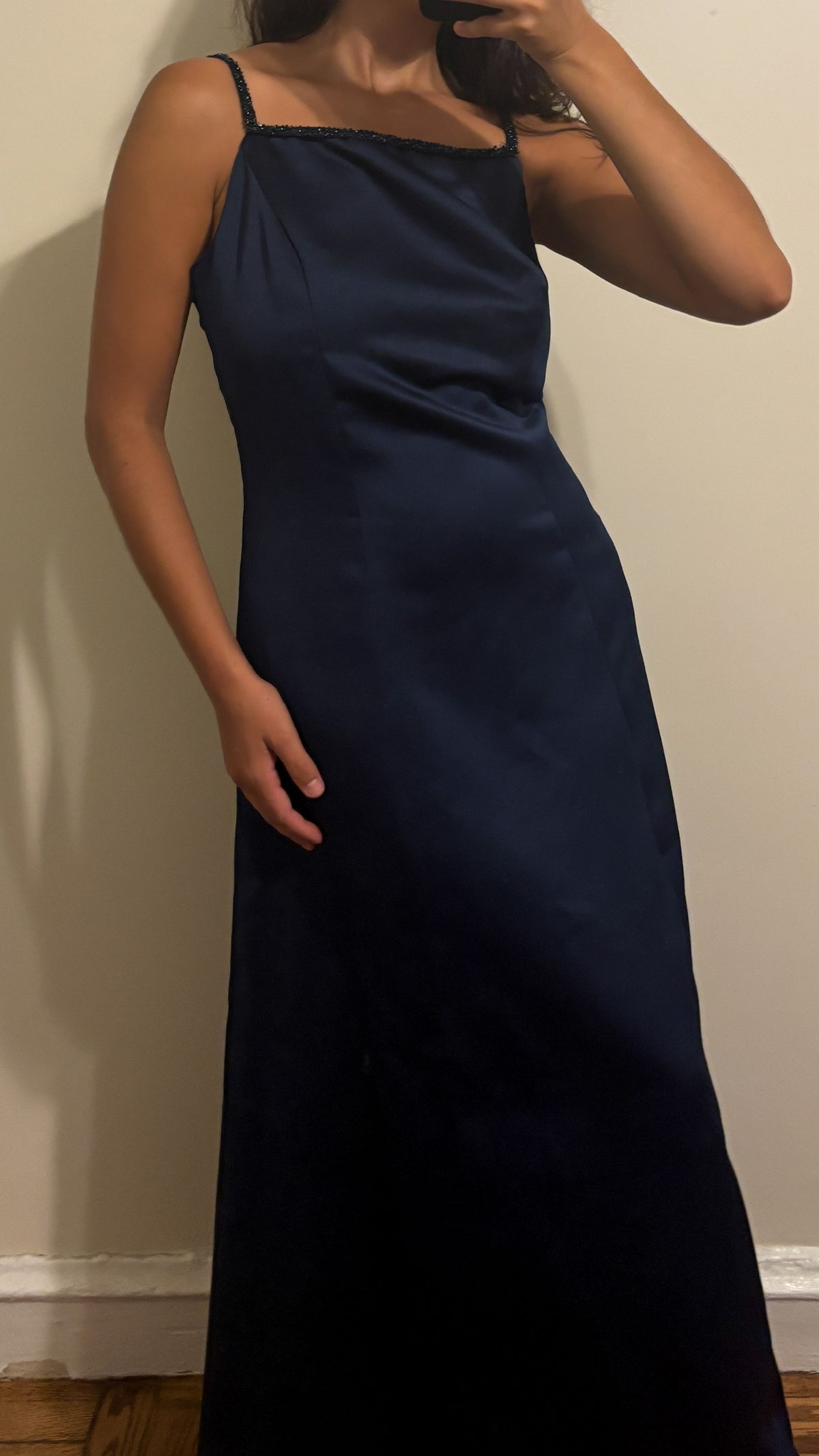 vivian dessy diamond | navy gown