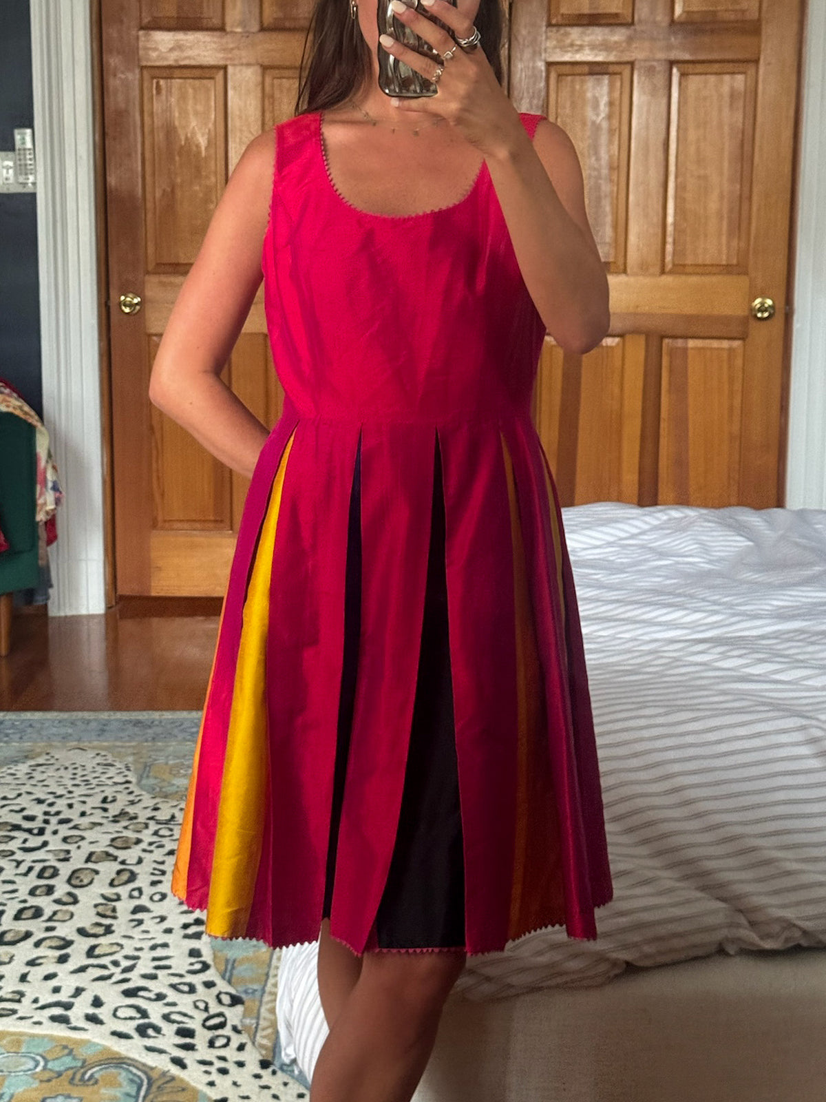 kenzo | 100% silk multicolored dress