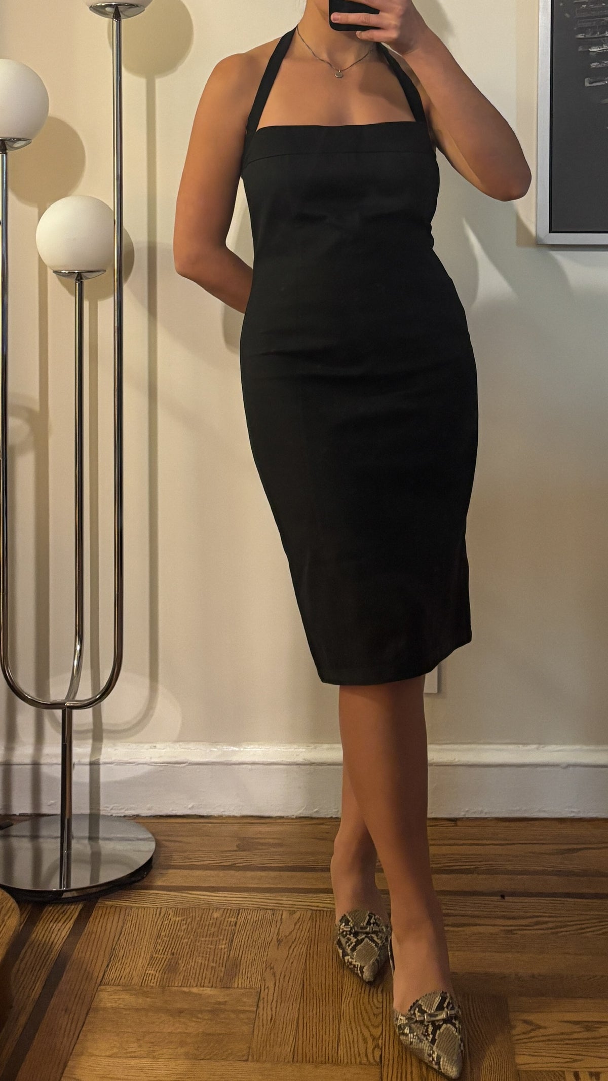 narciso rodriguez | knee-length halter dress