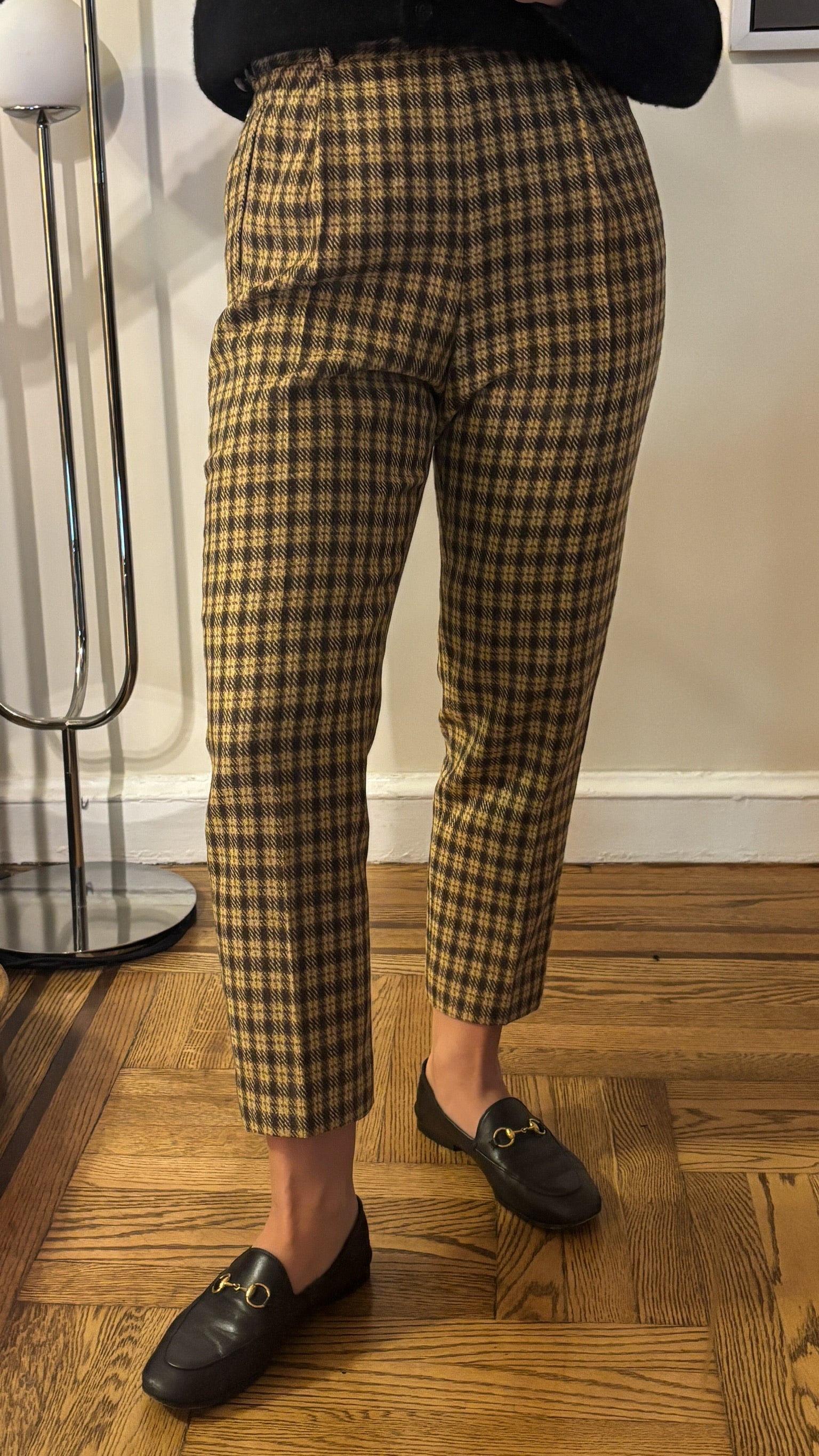 paul stuart | 100% wool plaid pants
