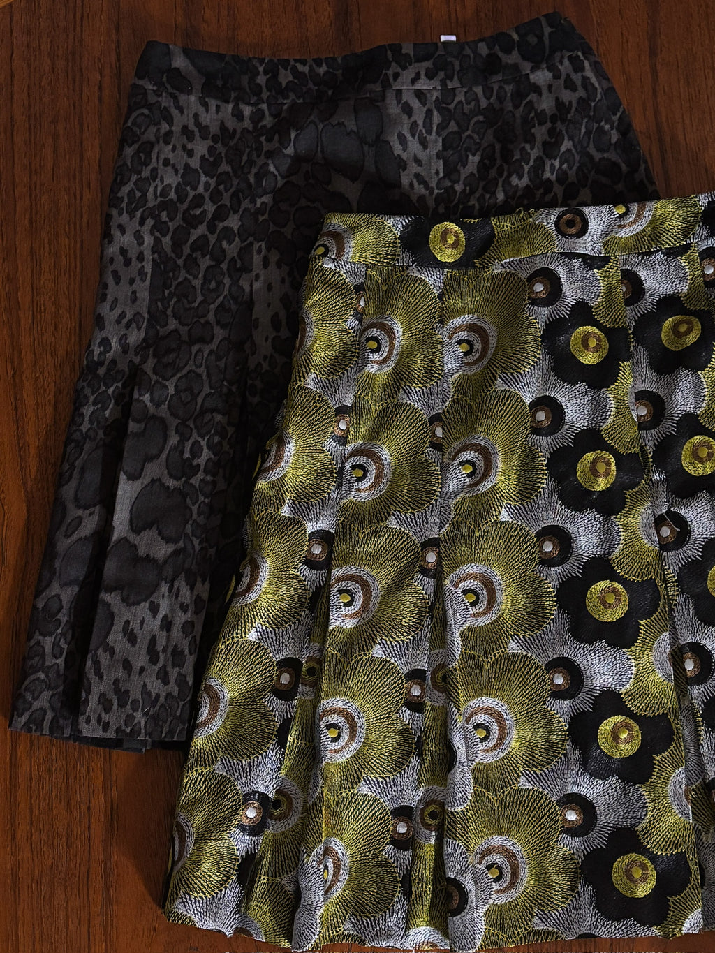 tuleh | floral print green skirt