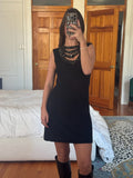 nanette lepore | 100% merino wool sequin mini dress