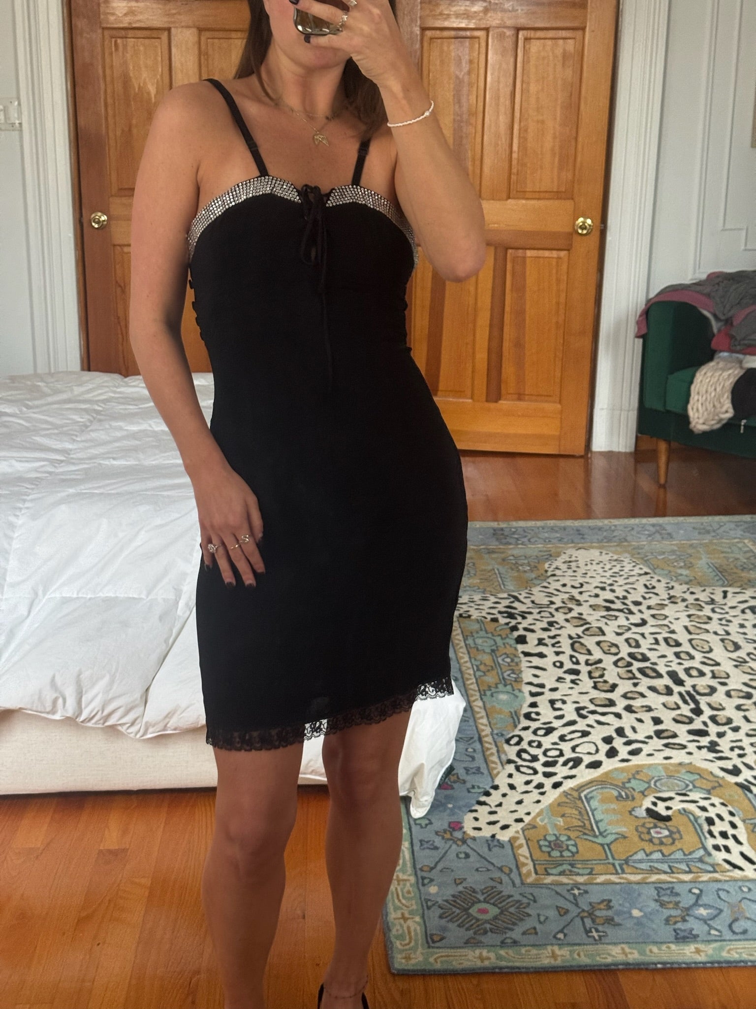 richmond x | black mini dress