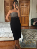 carmen marc valvo | strapless bandage dress