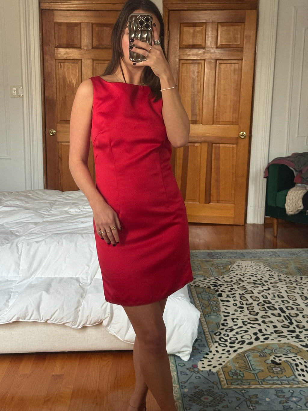red dress & jacket set