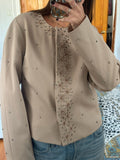 calvin klein | 100% wool embelished jacket