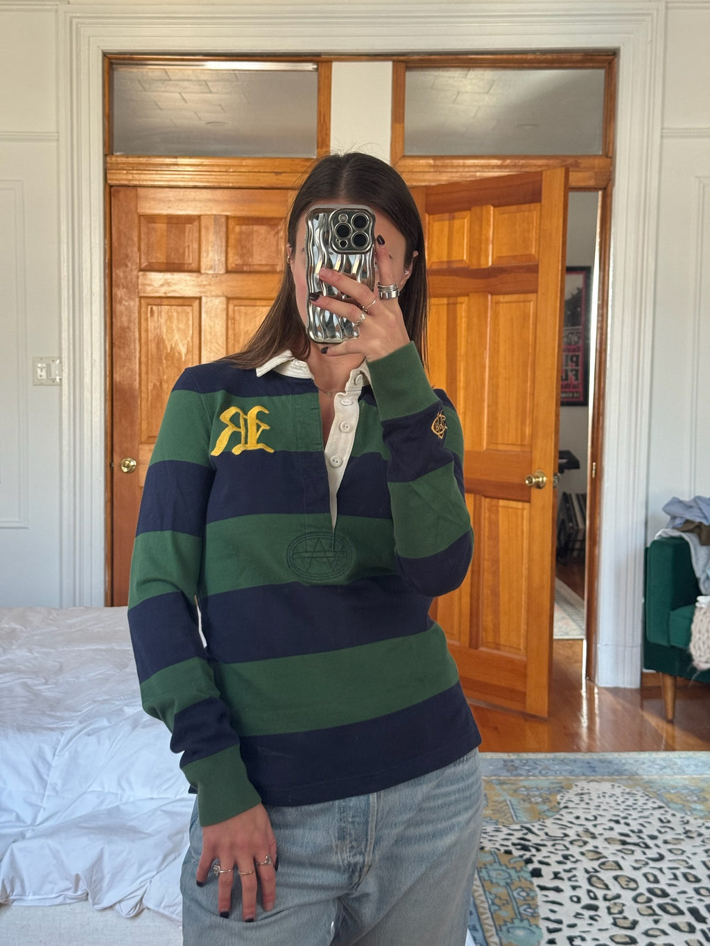 ralph lauren | rugby striped collared shirt