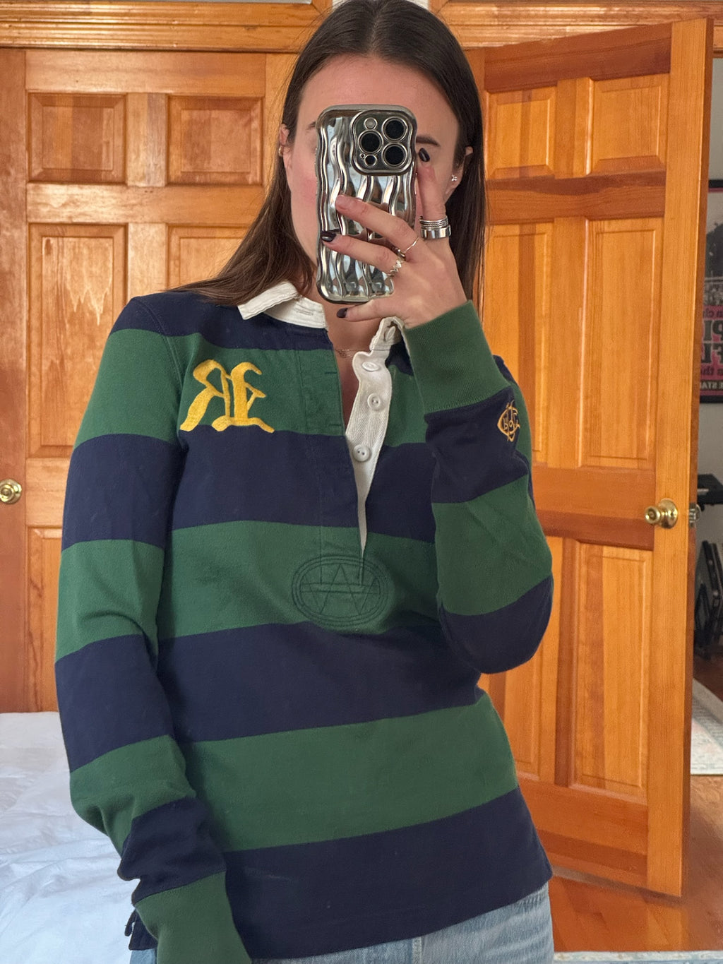 ralph lauren | rugby striped collared shirt