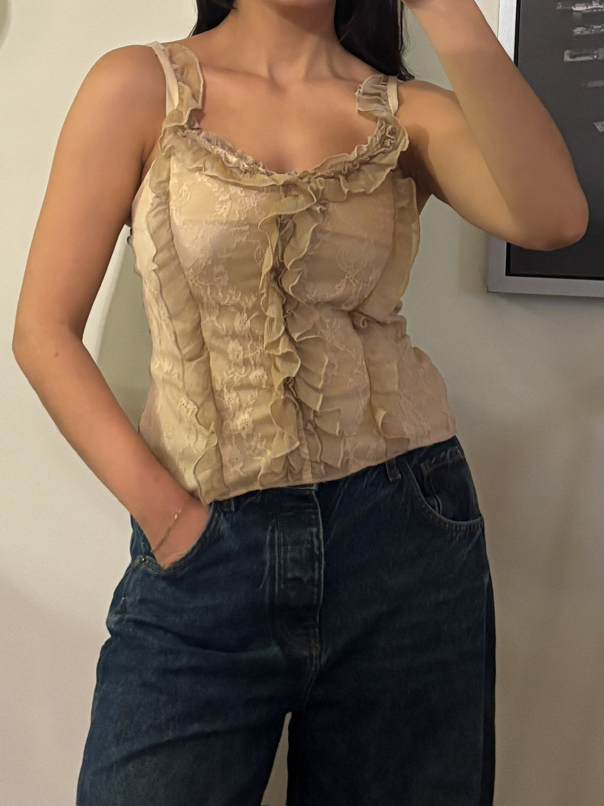 celle | lace top