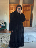 long brown mink coat