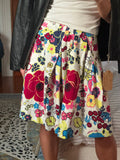 love moschino | white floral skirt