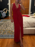 carmen marc valvo | red dress