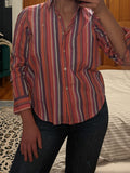 ralph lauren | pink striped button-up