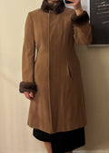 adrienne vittadini | wool & mink coat